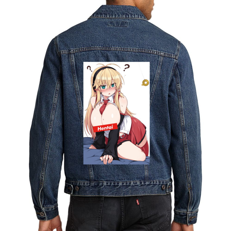 Hentaii Hypnotized Maki Poster Men Denim Jacket by BarbaraJones | Artistshot