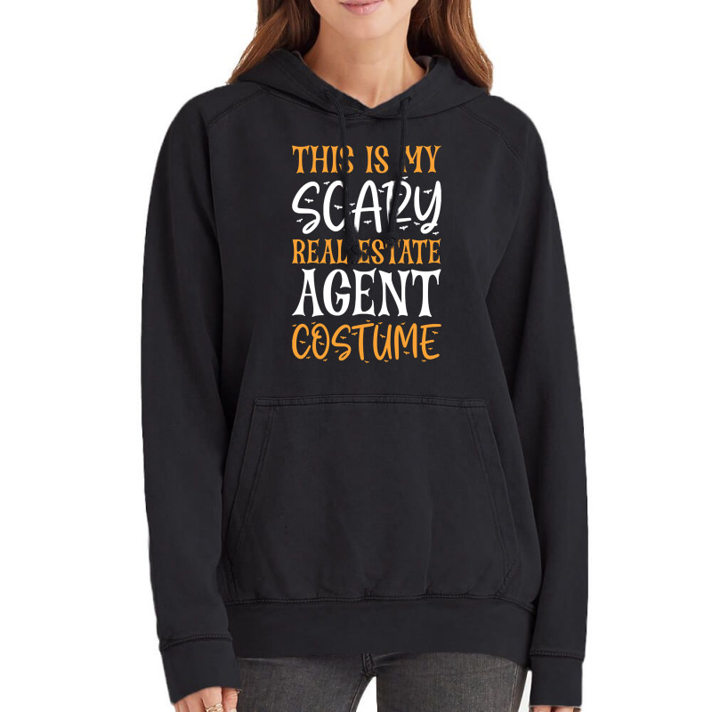 Limited Edition This Is My Scary Real Estate Agent Costume Vintage Hoodie by poppyallen | Artistshot