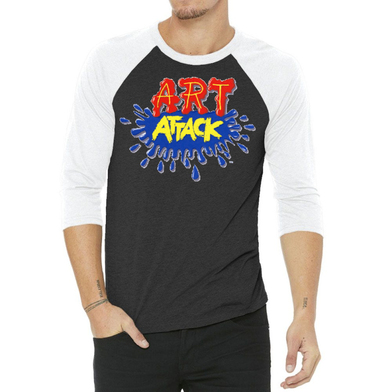 Art Attack  T Aesthetic 3/4 Sleeve Shirt | Artistshot