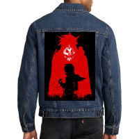 Gurrenlagann Poster Boy Men Denim Jacket | Artistshot