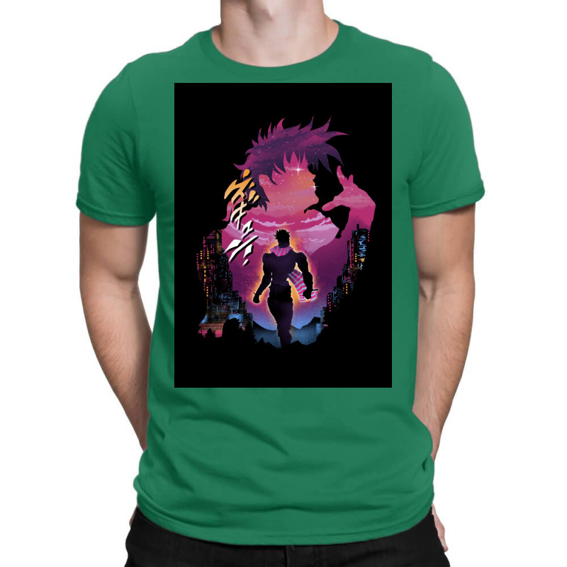 Hermit Purple Anime Poster 70s T-shirt | Artistshot