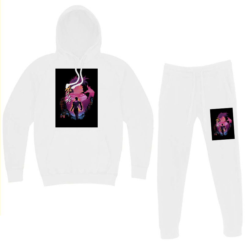 Hermit Purple Anime Poster 70s Hoodie & Jogger Set | Artistshot