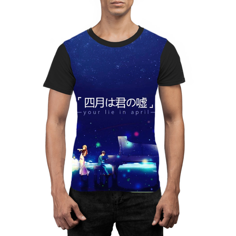 Hq Shigatsu Wa Kimi No Uso Poster Girl Graphic T-shirt | Artistshot