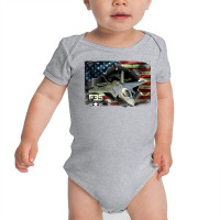 Limited Edition F-35 Lightning Air Force Military Veteran Pride Us Fla Baby Bodysuit | Artistshot