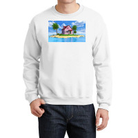 Kame House Poster Vintage Crewneck Sweatshirt | Artistshot