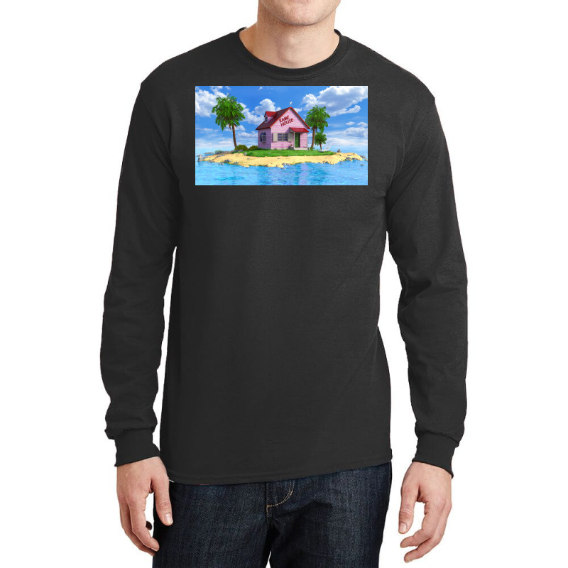 Kame House Poster Vintage Long Sleeve Shirts by woelkelytjeb | Artistshot