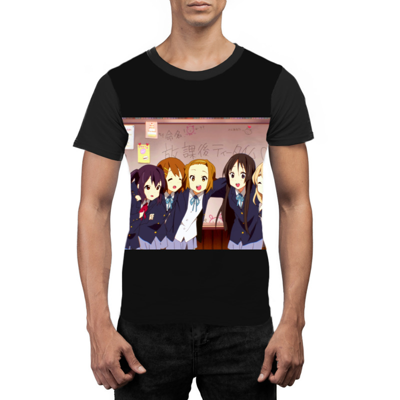 Kon Hokago Tea Time And Sawachan Poster Boy Graphic T-shirt by woelkelytjeb | Artistshot