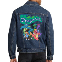 Dragon Tales Graphic  T Tumblr Men Denim Jacket | Artistshot