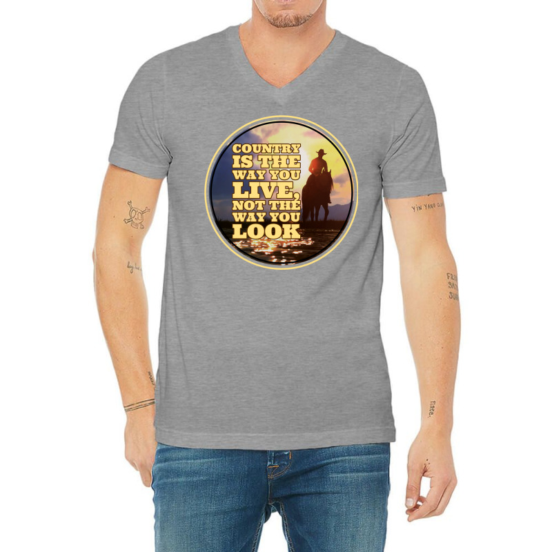 Cowboy Advice Country Life Classic Tshirt Summer V-neck Tee | Artistshot