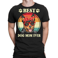 Dog Mom Gifts T  Shirt Funny Best Australian Kelpie Dog Mom For Dog Lo T-shirt | Artistshot