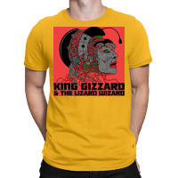 King Gizzard And The Lizard Wizard Usa Amp Canada 2019red Poster Music T-shirt | Artistshot