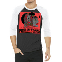 King Gizzard And The Lizard Wizard Usa Amp Canada 2019red Poster Music 3/4 Sleeve Shirt | Artistshot