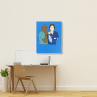 Jd And Turk Man Love  T Green Portrait Canvas Print | Artistshot