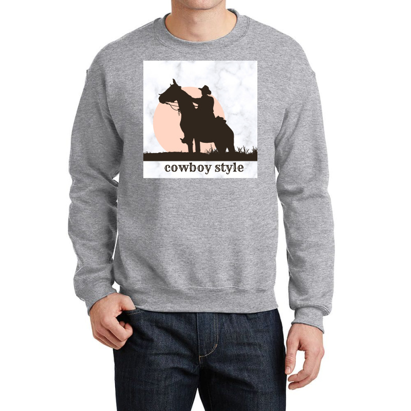 Cowboy Life Chiffon Top Vintage Crewneck Sweatshirt by milabtowerp | Artistshot