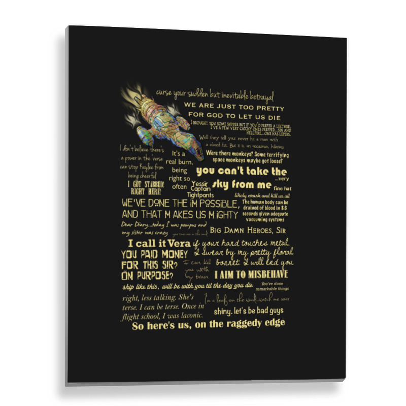 Firefly Quotes Metal Print Vertical | Artistshot