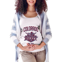 Distressed Avalanche Retro Glitch Party Tailgate Fan Gift Maternity Scoop Neck T-shirt | Artistshot