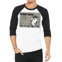 Cowboy Advice Dog Classic Tshirt Blue Nature 3/4 Sleeve Shirt | Artistshot