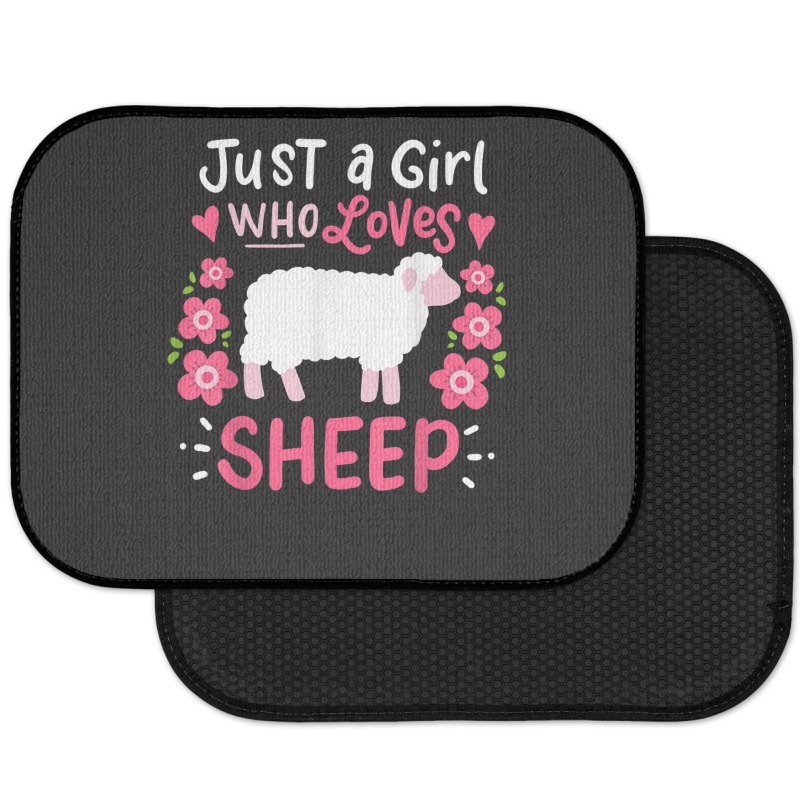 Sheep Just A Girl Who Loves Sheep Gift For Sheep Lovers Rear Car Mat By ...