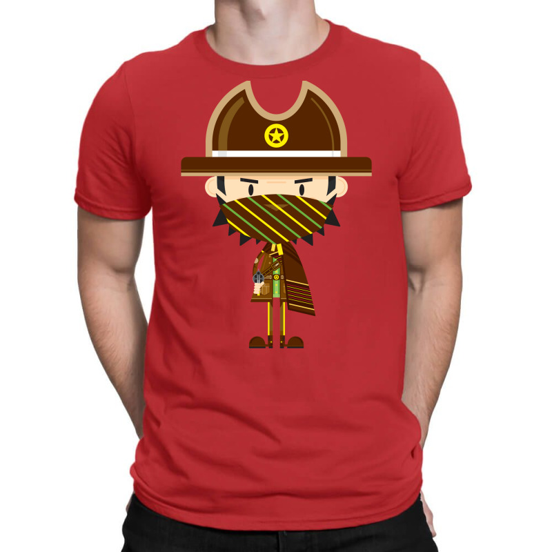 Cute Cartoon Cowboy Sheriff In Poncho Classic Tshirt Cool T-Shirt by milabtowerp | Artistshot