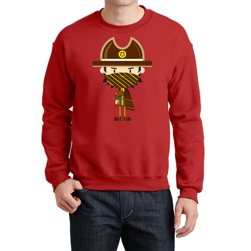 Cute Cartoon Cowboy Sheriff In Poncho Classic Tshirt Cool Crewneck Sweatshirt by milabtowerp | Artistshot