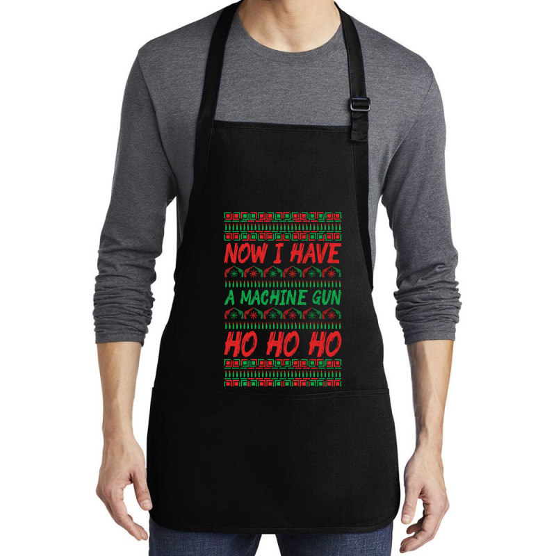 Trending Now I Have A Machine Gun Ho Ho Ho-yzg4c Medium-length Apron | Artistshot