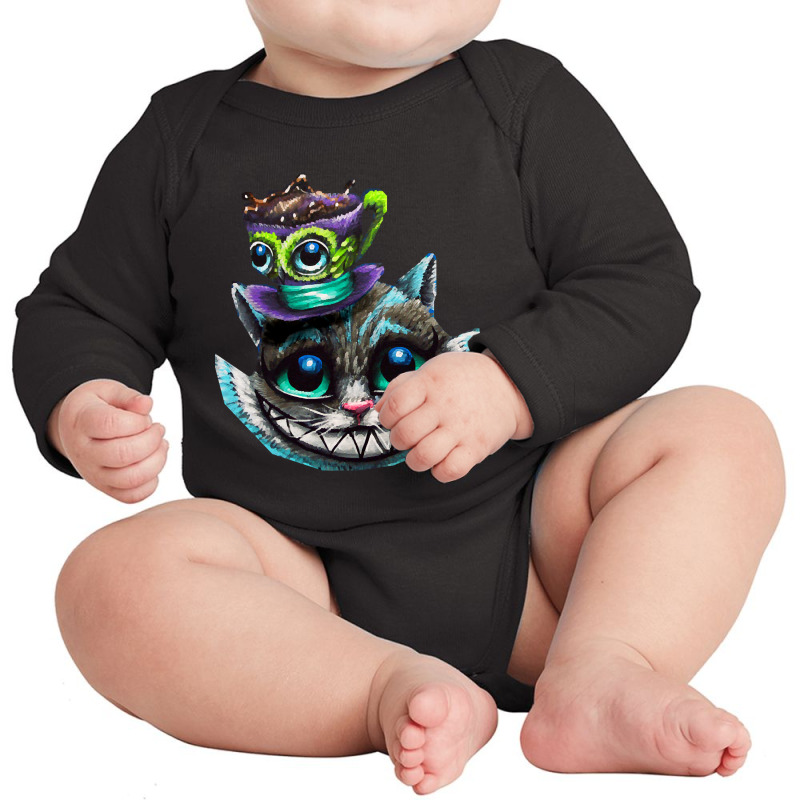 Hot Trend Smiling Cat Long Sleeve Baby Bodysuit by macklinsampson | Artistshot