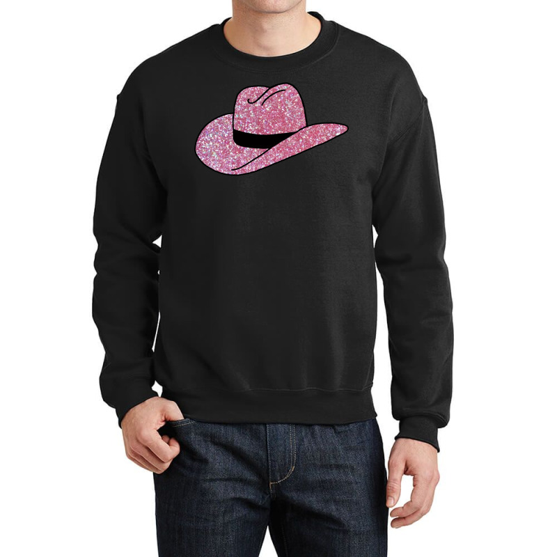 Cowboy Hat In Pink Glitter Classic Tshirt Nature Crewneck Sweatshirt | Artistshot