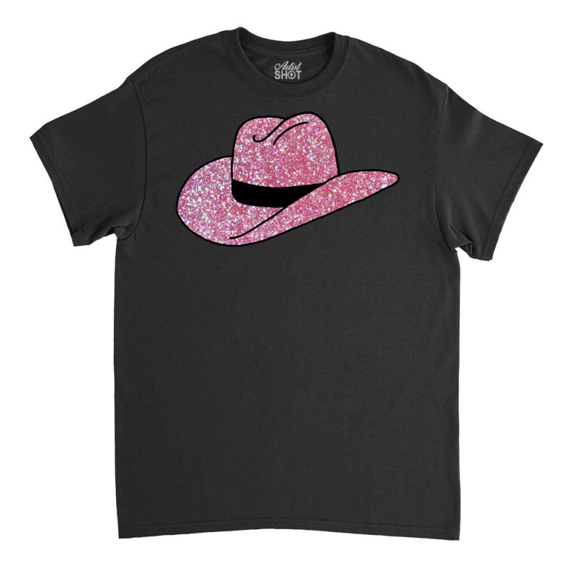 Cowboy Hat In Pink Glitter Classic Tshirt Nature Classic T-shirt | Artistshot