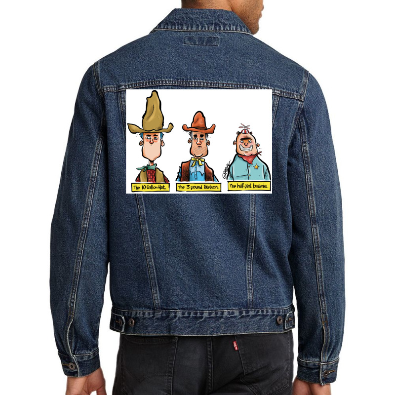 Cowboy Hats Classic Tshirt Retro Men Denim Jacket | Artistshot