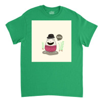 Frog With Cow Hat Chiffon Top Quote Classic T-shirt | Artistshot