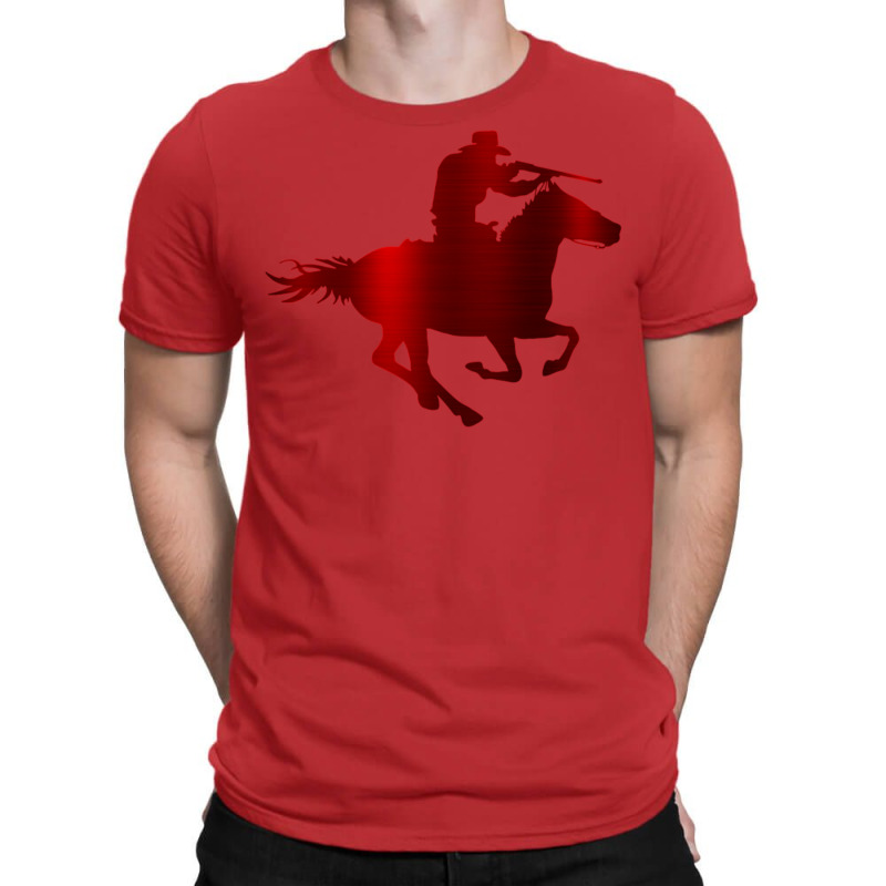 Cowboy Mounted Shooting Rifle Classic Tshirt Music T-Shirt by huccenvtasv | Artistshot