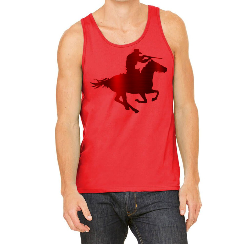 Cowboy Mounted Shooting Rifle Classic Tshirt Music Tank Top by huccenvtasv | Artistshot