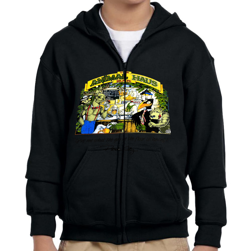 The Animal Haus, The Animal Hau, The Animal, Haus, The Animal Haus Vin Youth Zipper Hoodie by SHOPODKA | Artistshot