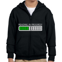 Trending Reading In Progress Youth Zipper Hoodie | Artistshot