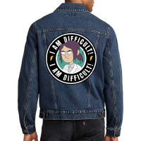 Inside Job Reagan I Am Difficult  T Girl Men Denim Jacket | Artistshot