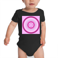 Bright Pink Neon Circles Shooting Gun Target Background Baby Bodysuit | Artistshot