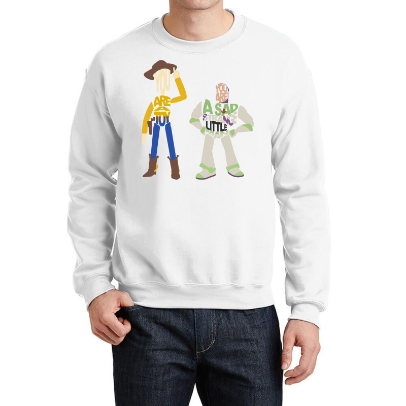 Sad Strange Little Toy   Girl Quote Crewneck Sweatshirt | Artistshot