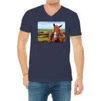 Horses In Maui Hawaii Classic Tshirt Red V-neck Tee | Artistshot