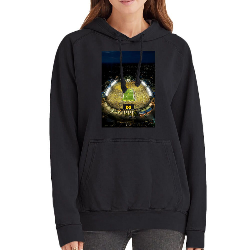 The Michigan Stadium Vintage Hoodie | Artistshot