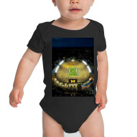 The Michigan Stadium Baby Bodysuit | Artistshot