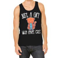 Just A Girl Who Love T  Shirt Just A Girl Who Loves Cats Gift Print T Tank Top | Artistshot