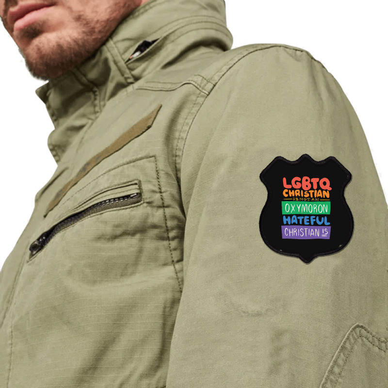 Limited Edition Lgbtq Christian Is Not An Oxymoron Lgbt Pride Gift Shield Patch | Artistshot