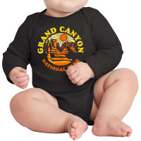 Limited Edition Grand Canyon National Park Arizona Vintage 80s Hiking Long Sleeve Baby Bodysuit | Artistshot