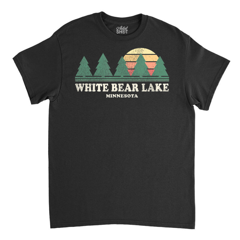 Hot Trend White Bear Lake Mn Vintage Throwback Retro 70s Classic T-shirt by michaelyounger19 | Artistshot