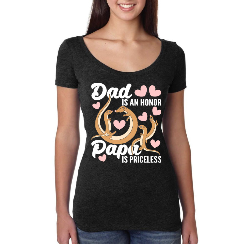 Fathers Day Sayings T  Shirt Being Dad Is An Honor Being Papa Is Price Women's Triblend Scoop T-shirt by nstanton@gmail.com | Artistshot