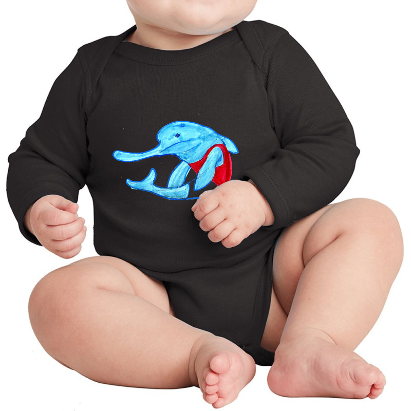 Hot Trend Long Nose Dolphin Long Sleeve Baby Bodysuit | Artistshot