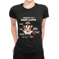 Trending Anatomy Of A Sugar Glider Possum Ladies Fitted T-shirt | Artistshot