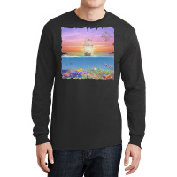 Sailing Ship T  Shirt Sunset Sail T  Shirt Long Sleeve Shirts | Artistshot