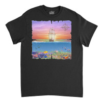 Sailing Ship T  Shirt Sunset Sail T  Shirt Classic T-shirt | Artistshot