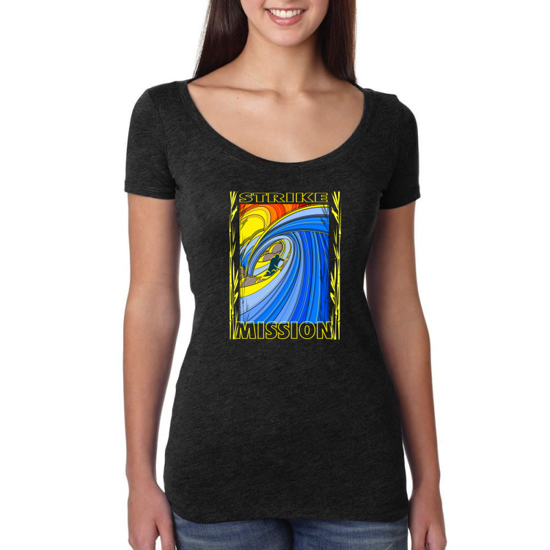 Kneelo Strike Mission Women's Triblend Scoop T-shirt by AllenSCrowley | Artistshot